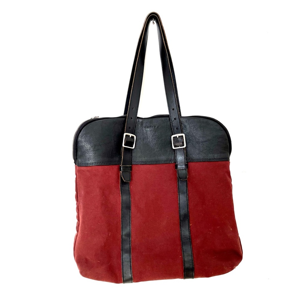 Billy Kirk 207 Leather and Wax Canvas Tote